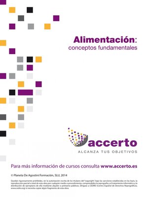 cover image of Alimentación, conceptos fundamentales